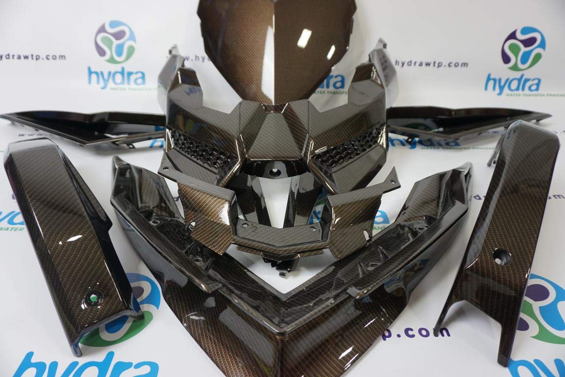 Hydro Dipping Film Feuille Hydrographie Water Transfer Printing Activateur Kit Activator Hydrographics fibre de carbone GOLD Largueur: 100cm. Longuer: 200cm (HFC-098)