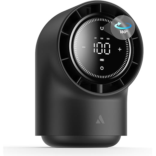 Aecooly Touch Control Desk fan 100 Speeds Quiet Digital Disp