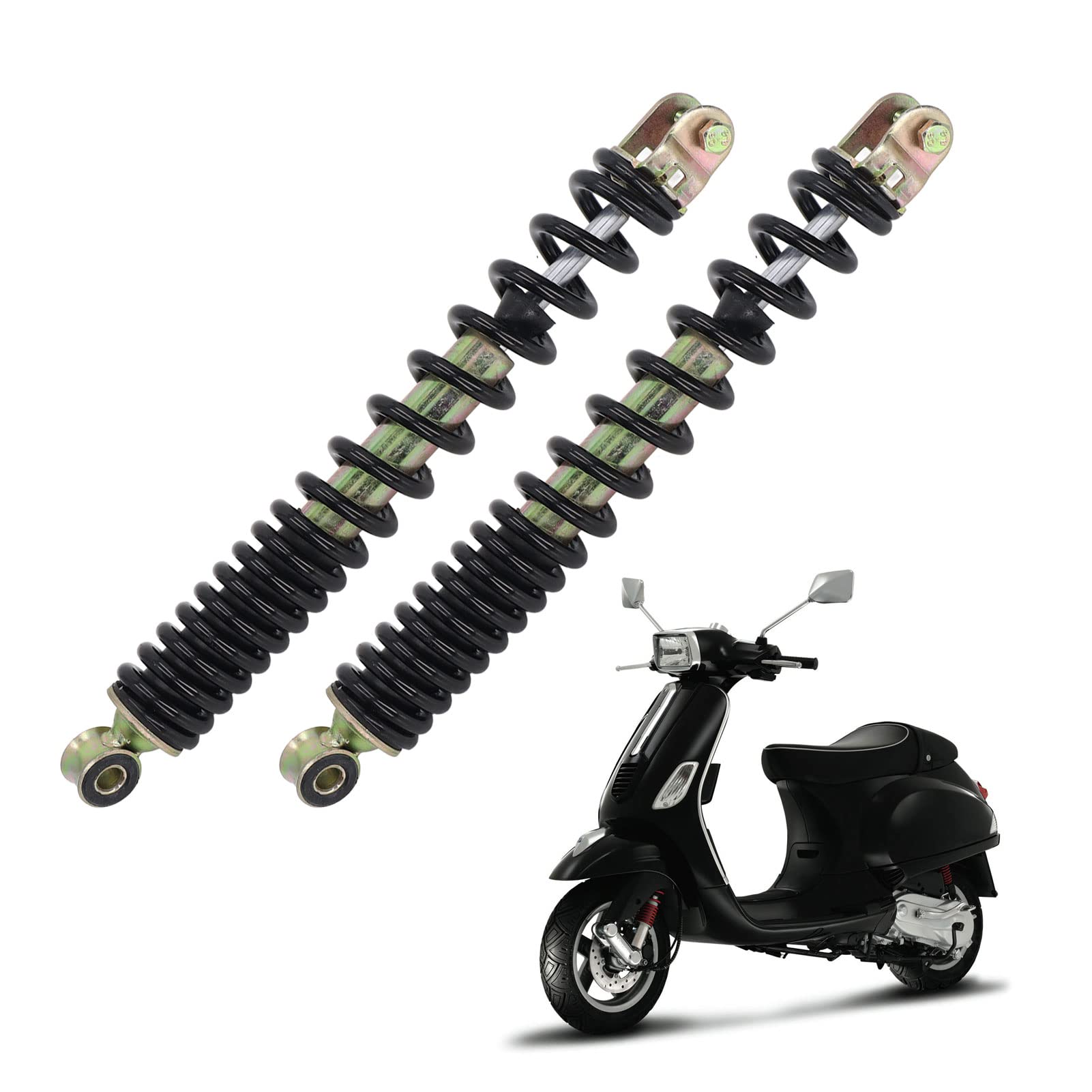 2 Szt. 335mm Uniwersalny Tylny Amortyzator Pneumatyczny Motocykla, Tylny Amortyzator Stop Metalu Wysoka Wydajność Do Skutera GY6 125cc 150cc