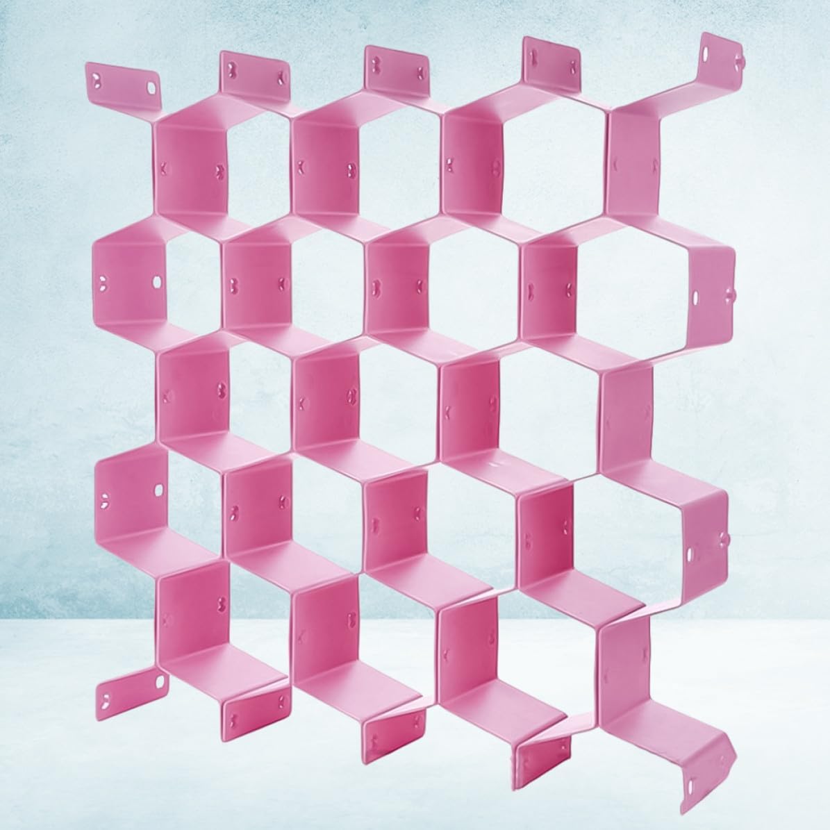 TEHAUX Pink PP Plastic Honeycomb Drawer Dividers, Organizer