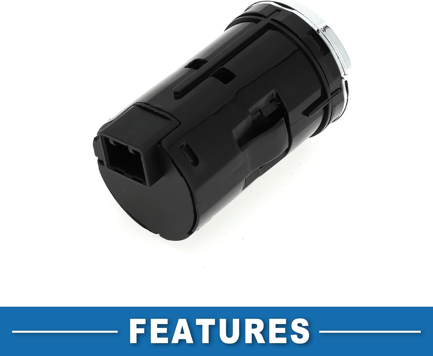 Push Button Starter Switch No.35881T4NH41 Engine Start Stop Switch Button for Honda HR-V 2016-2018 Black Silver Tone