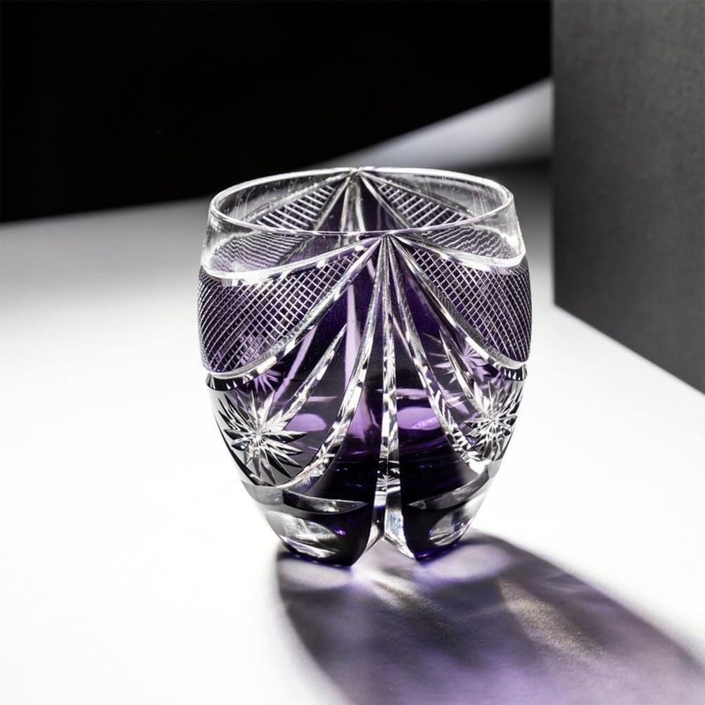 Bicchiere Da Whisky In Cristallo Tagliato A Mano Con Ventaglio Radiante E Griglia Fine Crea Splendida Rifrazione Luminosa Multiangolare Per Degustazione Spiriti Bar Casa E Regalo Premium