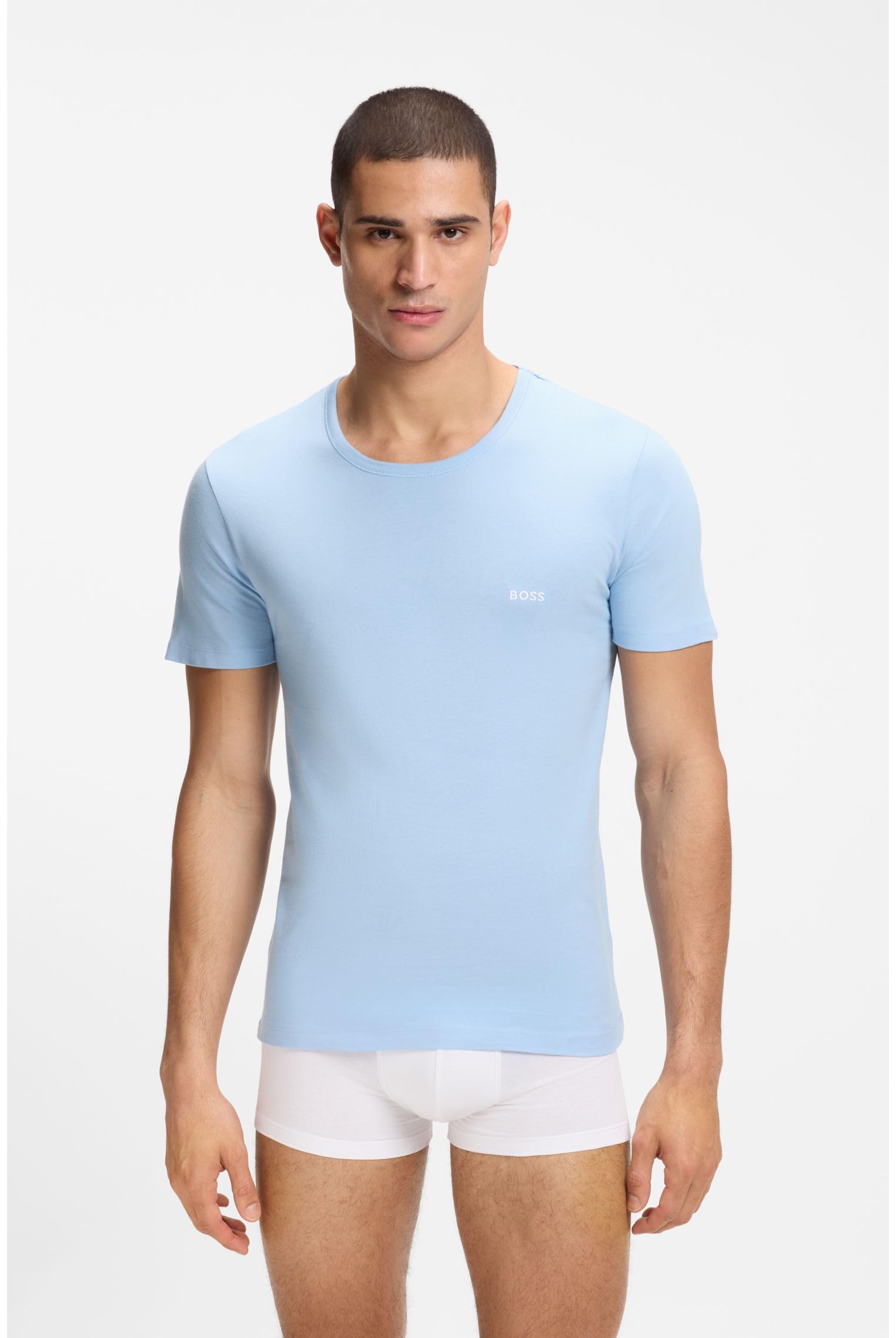 BOSS Herren Tshirtrn 3p Classic 10267939 0 Underwear_T_Shirt (1er Pack)