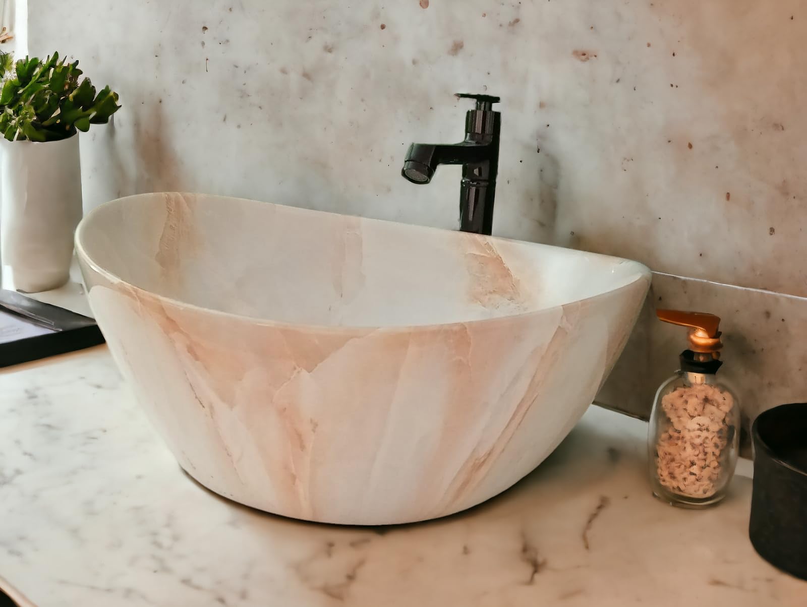 Marble Ceramic Tabletop Wash basin ! Ship look | Wash Basin over counter For Bathroom Hotel Home Countertop Vessel Sink | (16 x 13 x 6 Inch) Marble Basins (Boat shape Marble Glossy) (6206) (B0CN5N1ZXC) Amazon Price History, Amazon Price Tracker