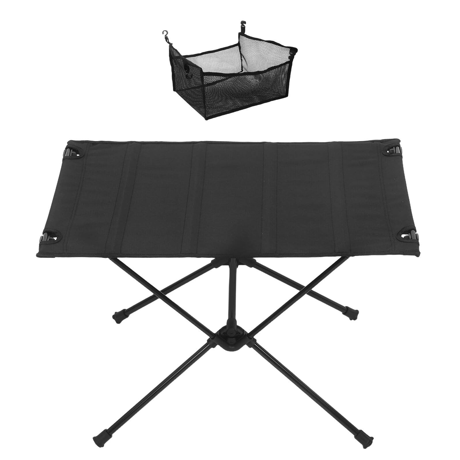 Petite table portable de camping en aluminium : fini le désordre avec son filet malin
