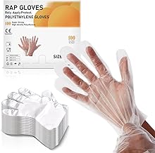 Disposable Polythene Gloves for Food Handling - 100 count – Clear Plastic Food Prep Gloves, Cooking & Cleaning Use – Powder & Latex Free, BPA-Free, Non-Slip, Durable PE Material (Transparent, M)