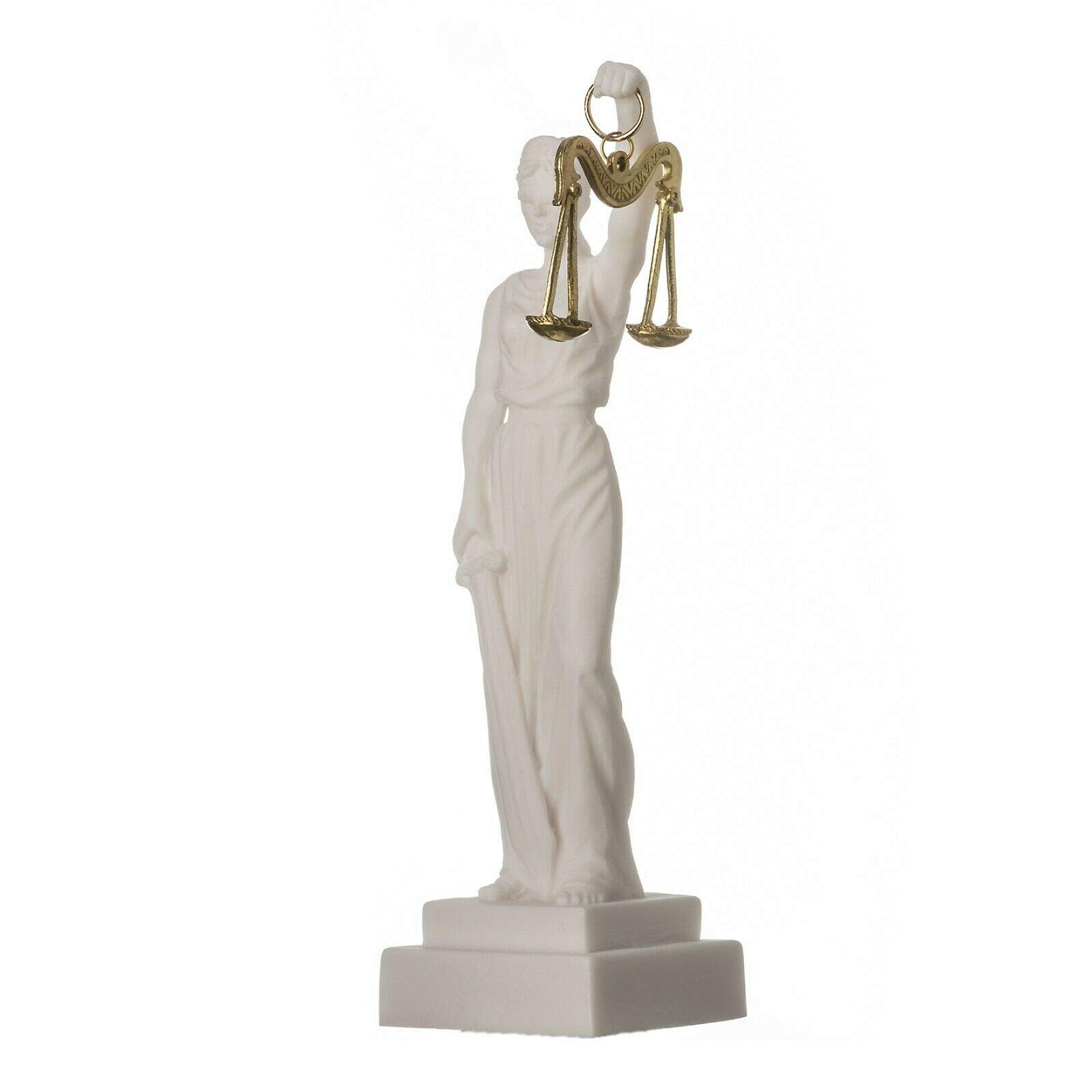 Dea Greca Themis Statua Cieca Signora Giustizia Avvocato Regalo 19 cm