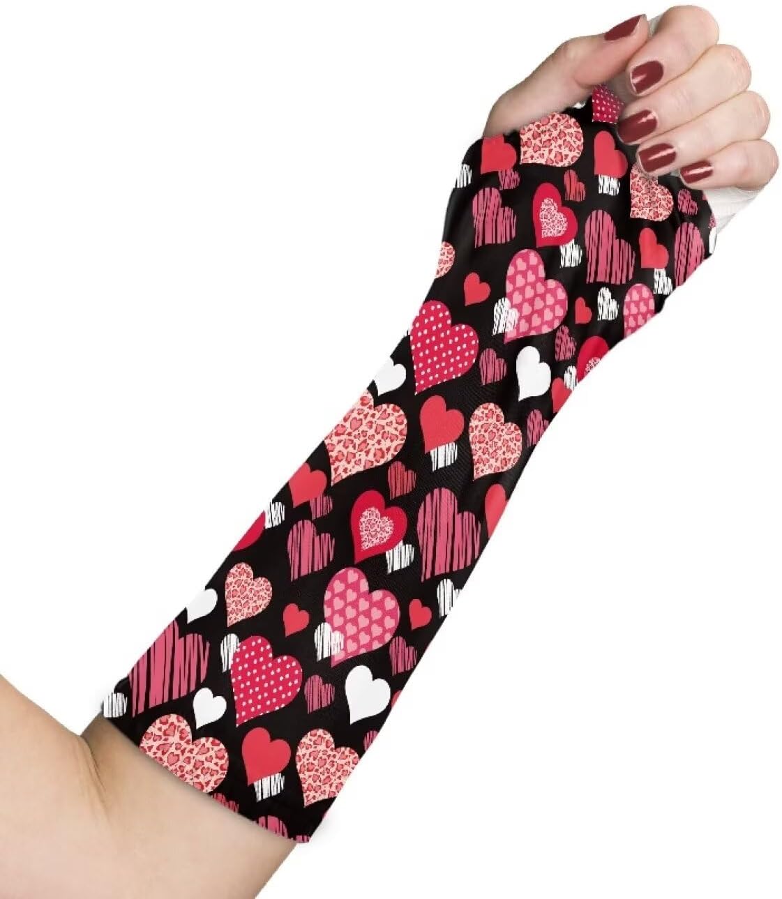 Rnyleeg Cast Cover Arm Cherry Blossom Bath Shower Cast Wound Covers Arm Decorative Cast Cover for Women Large 13'' Length x 12-14'' Circumference