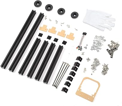 DIY Open Frame M ATX Computer Case, Aluminum Alloy Test Bench, Overclock Platform with ATX Power Support, Bear Building Blocks Design for PC Enthusiasts