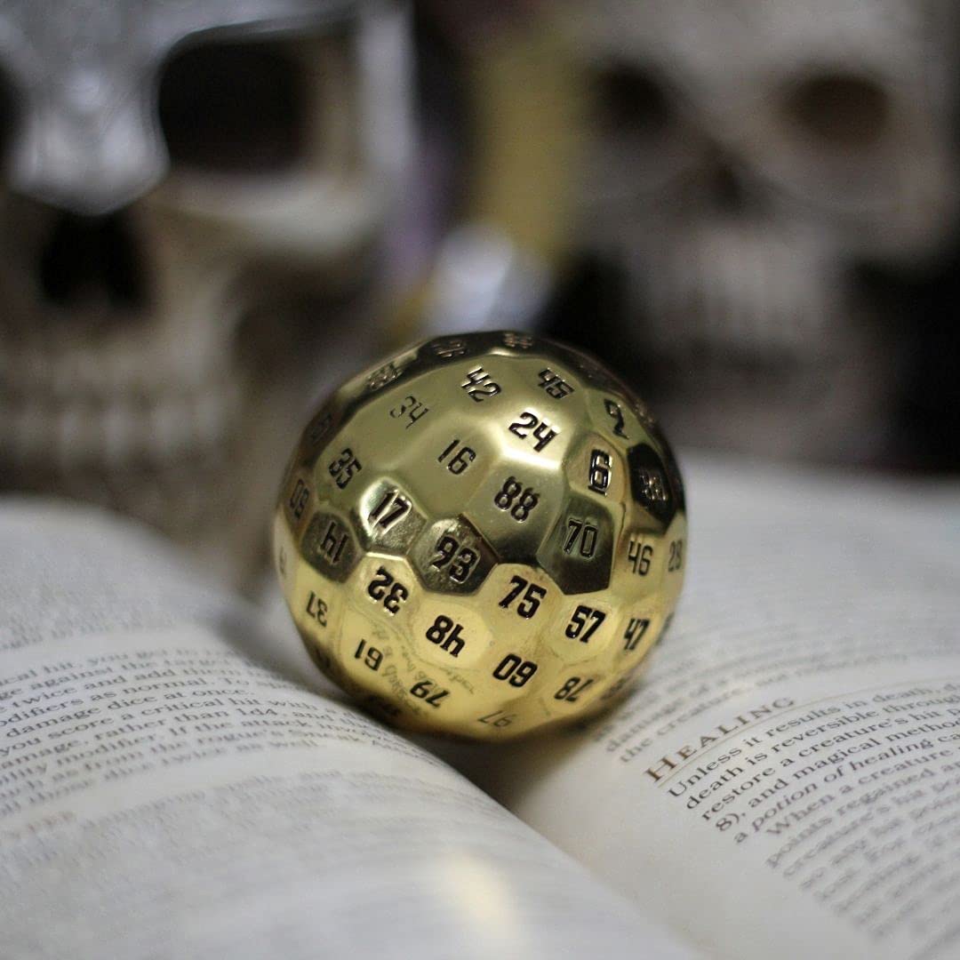 Poludie Dados Poliédricos De 100 Caras, Dados De Juego Individuales D100, Cubo De 100 Lados Con Bolsa Negra, Dado D100 De 1.890 In (negro Con Número Verde