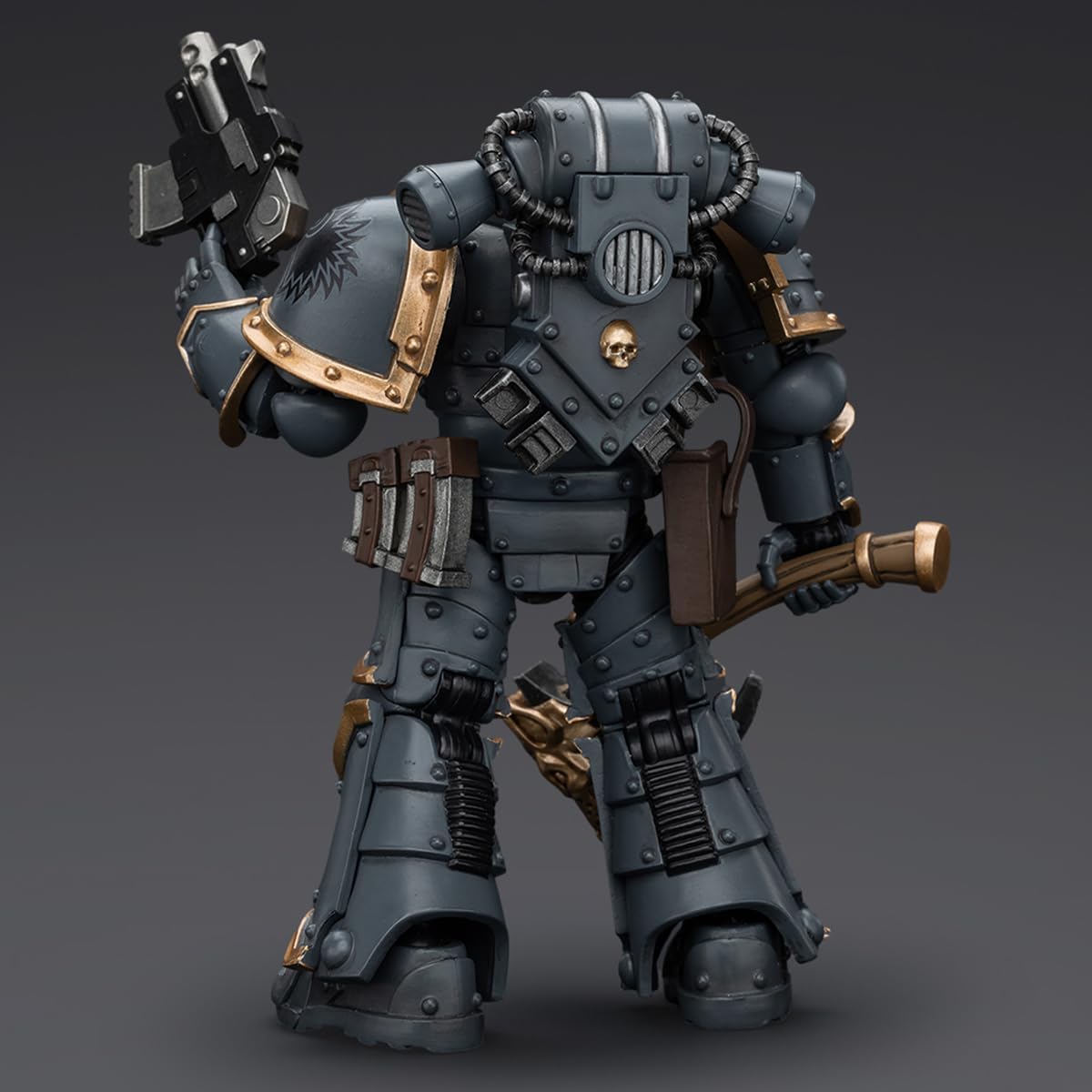 JOYTOY 1/18 Warhammer 40K Action Figure Space Wolves Grey Slayer Pack Grey Slayer 3 The Horus Heresy Collection Model Birthday Gift