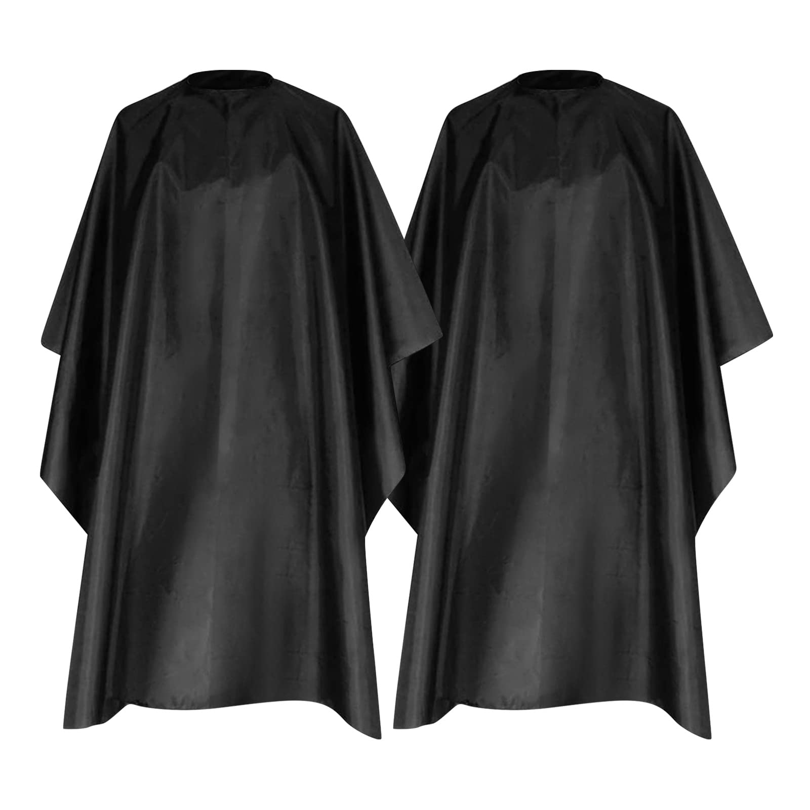 OSEN Professional Salon Hairdressing Hair Cutting Haircut Cape Sheet Apron for Men and Kids (Black) 2 pieces