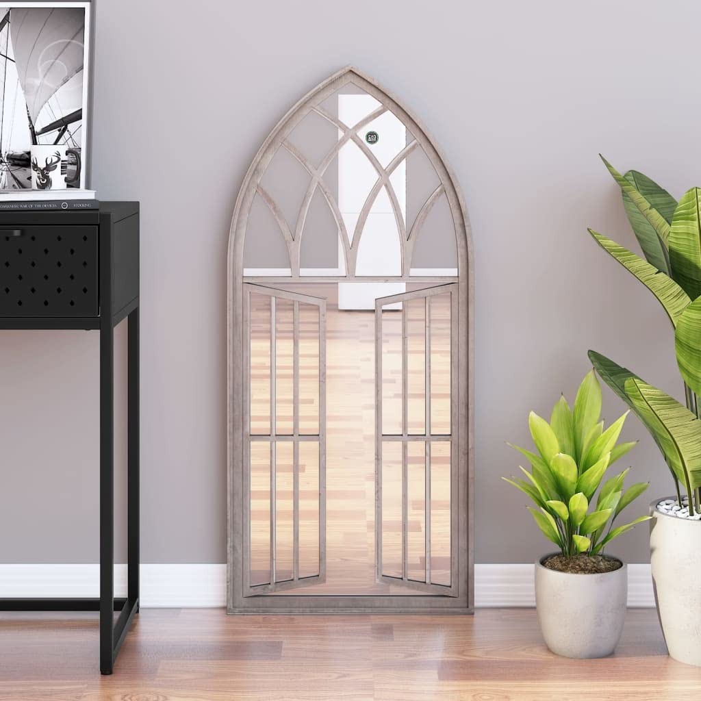 Miroir mural décoratif en fer 100x45 cm idéal pour sublimer une entrée sombre
