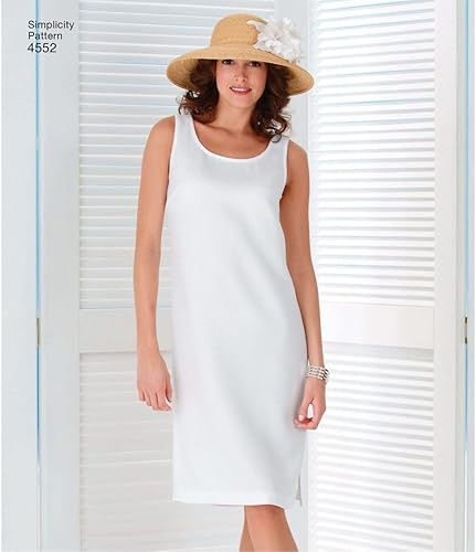 Miniatura 6 de Simplicity Karen Z 4552 - Falda de talla grande, pantalones, vestido y bufanda con patrón de costura para mujer, tallas BB (20W-28W)