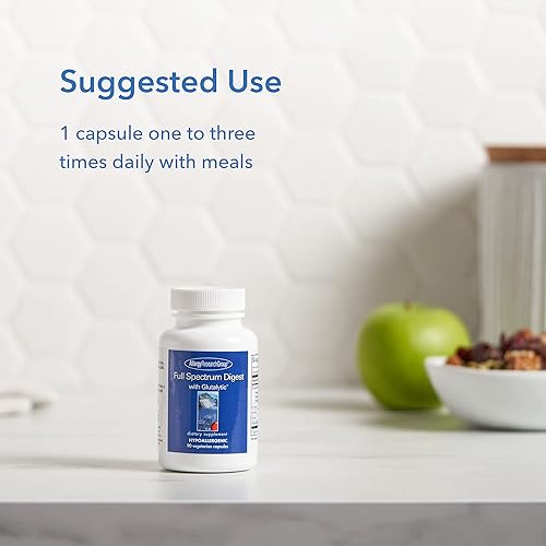 Miniatura 6 de Allergy Research Group - Digesto de espectro completo - Enzimas digestivas veganas, soporte para gluten - 90 cápsulas vegetarianas