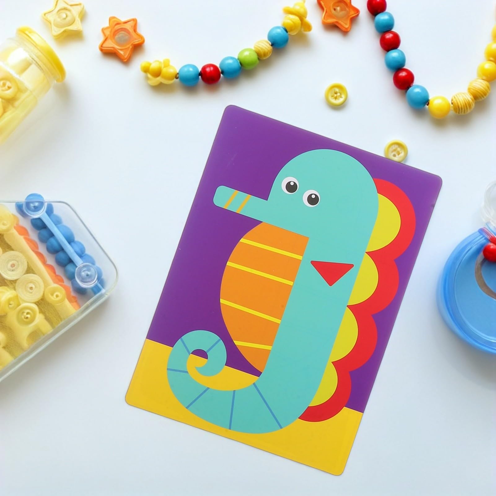 Gatuida Kit di Lavoretti Adesivi Eva per Scuola Materna Attività Artistiche Animali Gioco Fai da Te per Ragazzo Ragazza Materiale Didattico per Decorazioni e Apprendimento Creativo
