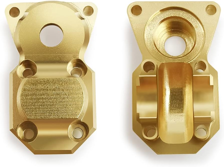 RC-Hub Brass Diff Cover and Axle Gear 6X6 Rear Axle Conversion for 1/24 Axial SCX24 Deadbolt C10 RC Crawler Car