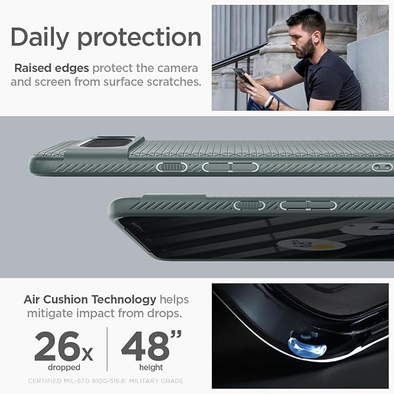 Spigen Liquid Air Case for Google Pixel 8 Pro - Abyss Green