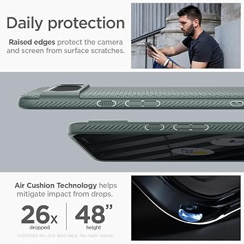 Spigen Liquid Air Case for Google Pixel 8 Pro - Abyss Green