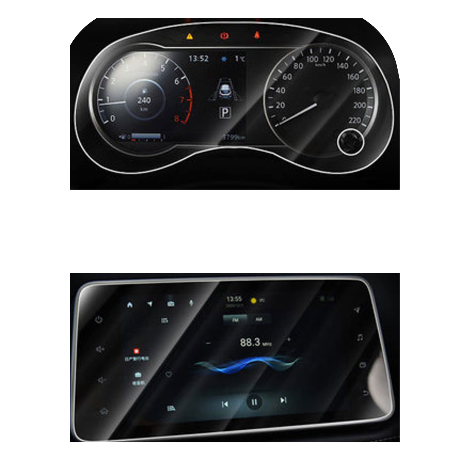Protection d'écran LCD tactile pour réparer le GPS de Nissan Kicks