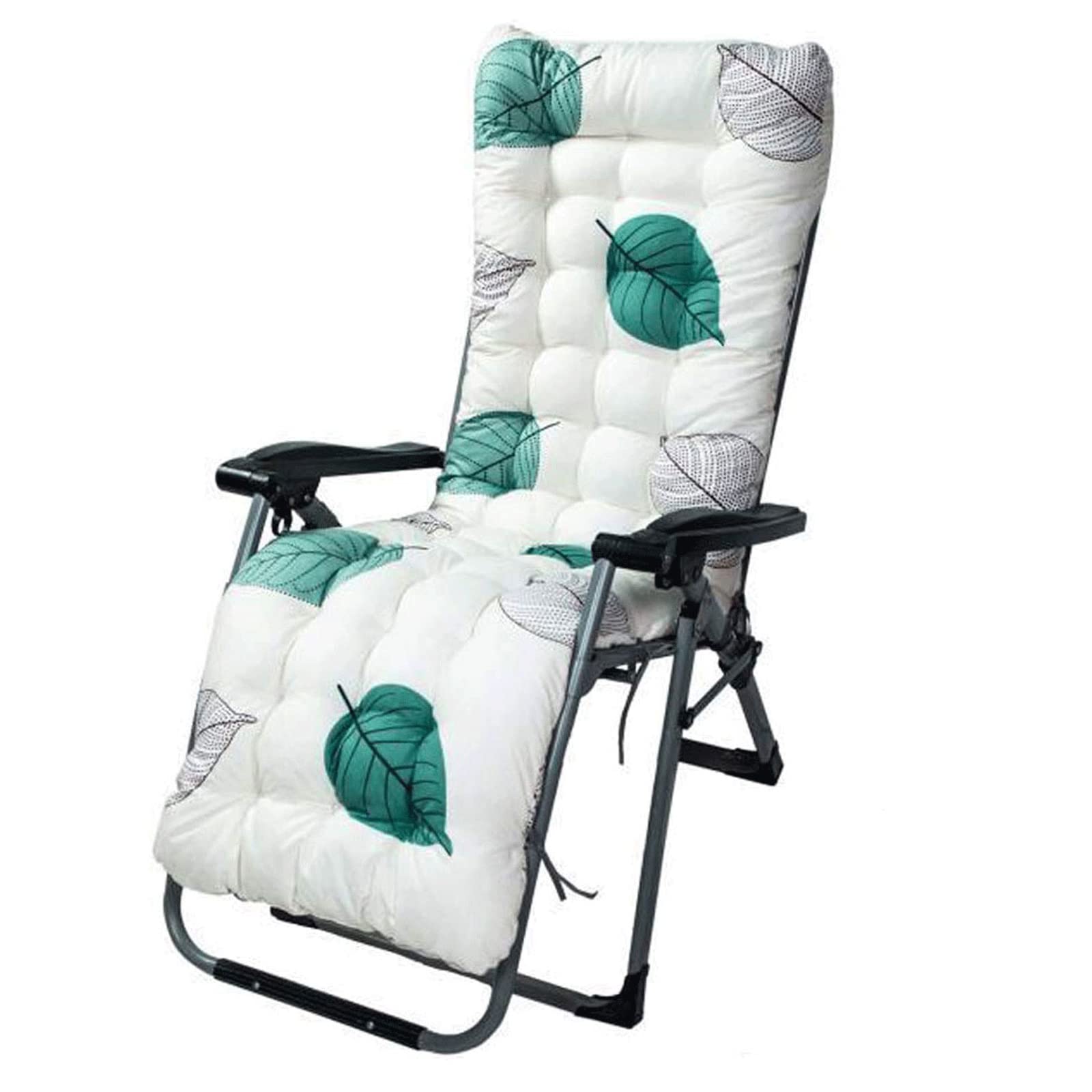 Giardino Reclinabile Cuscini Imbottito per Sdraio Cuscino per Lettino da Sole Morbido e Confortevole, per Viaggi Vacanze Giardino Interno ed Esterno (S6)