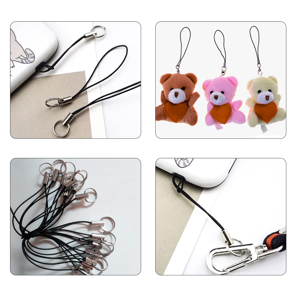 15 Pcs Mobile Phone Pendant Rope Hand Wrist Strap Lanyard Lobster Clasp