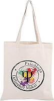 Vista 1 de JNIAP Psicología Tote Bag Psicólogo Regalo Psicología Estudiante Graduación Regalo Psicóloga Diferencia Maker Bolsa de comestibles, Bolso para hacer