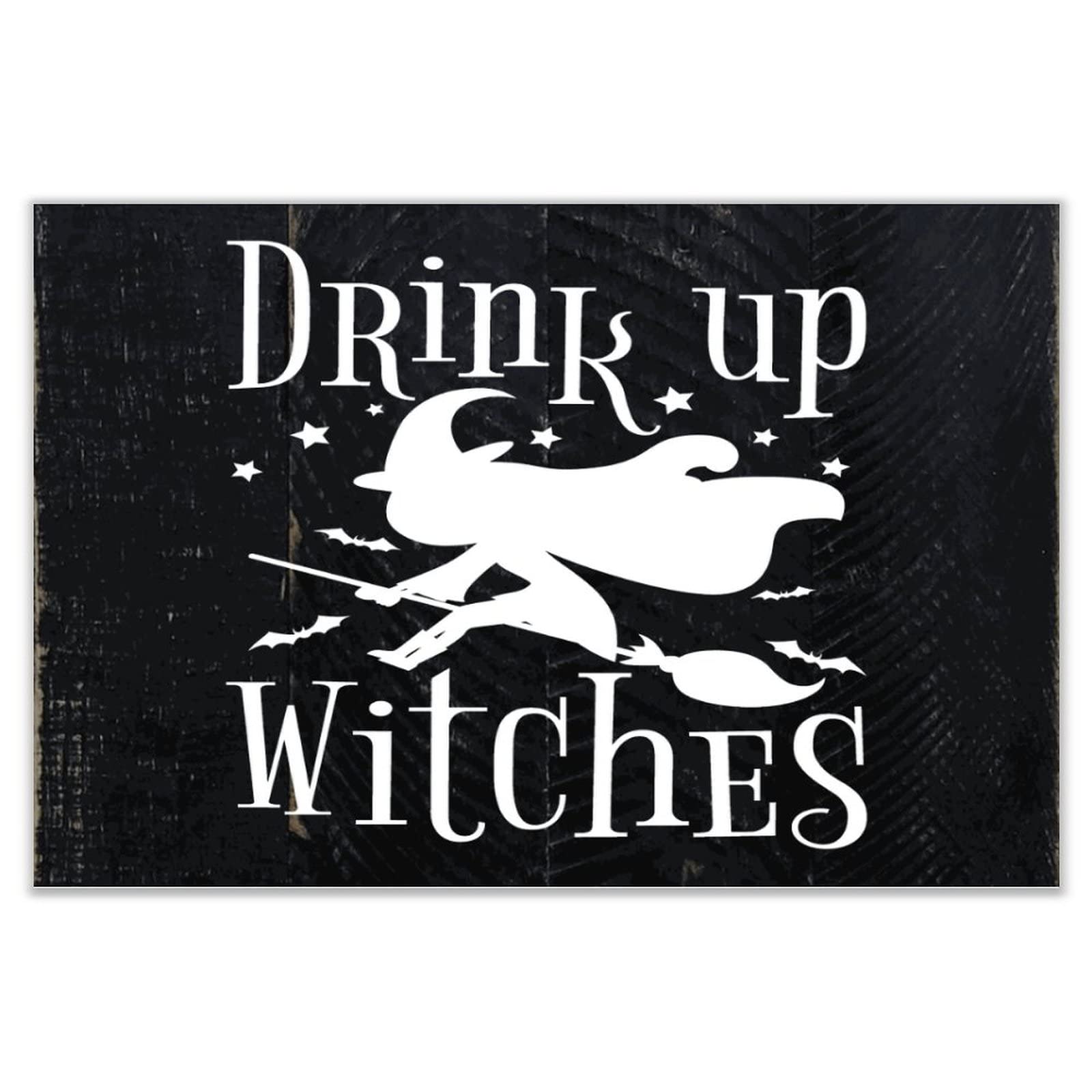 Panneau bois Drink Up Witch pour habiller un mur vide de salle à manger