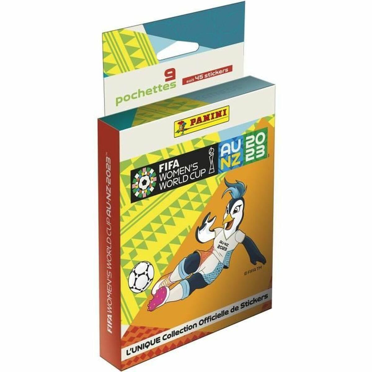 Panini: blíster multiset de fútbol femenino de la FIFA 2023TM, 9 bolsillos, estampado de letras, 004615KBF9