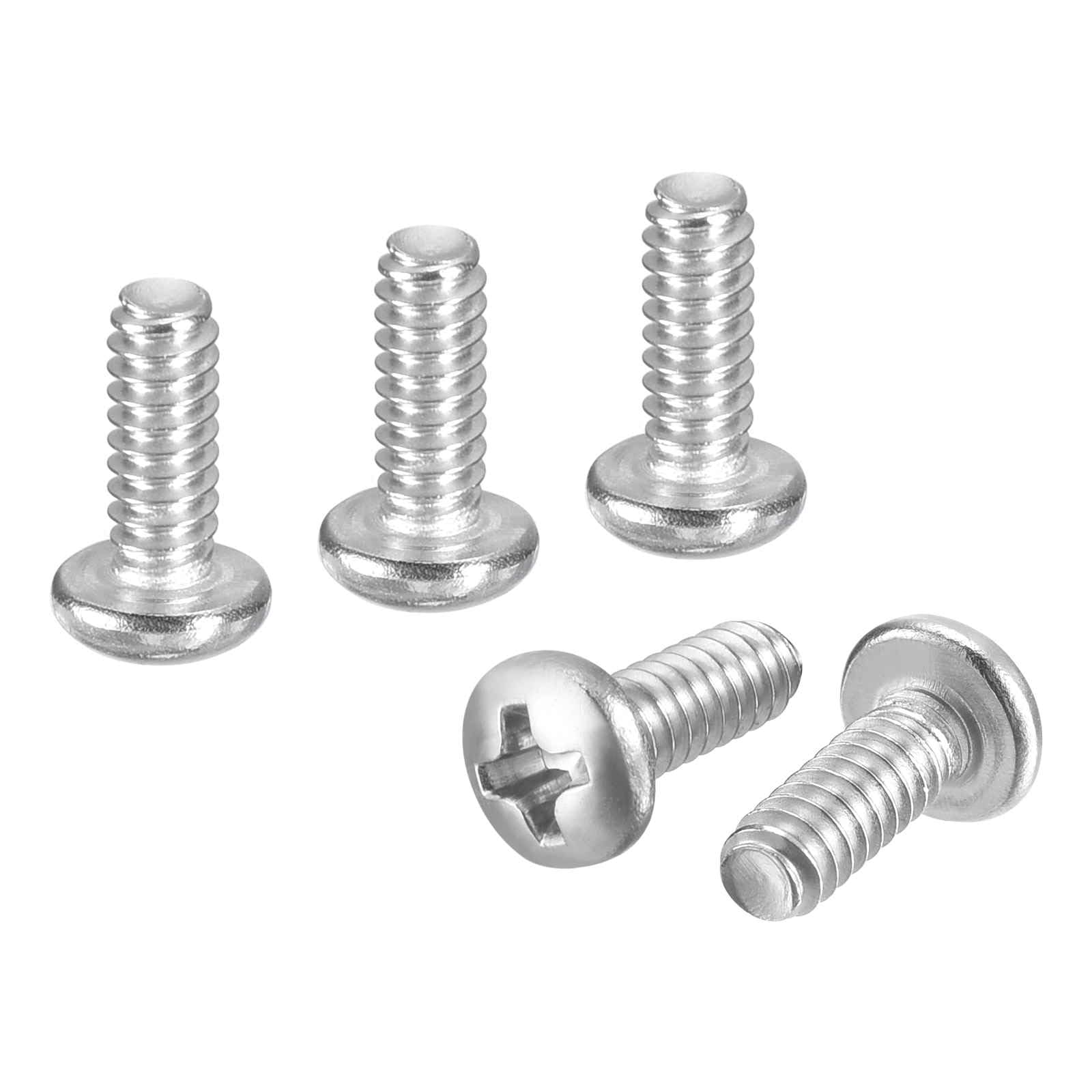 DTGN #6-32x3/8" Pan Head Machine Screws - 50pcs - Good for Machinery - 304 Stainless Steel Phillips Machine Screws Bolts - Silver โ image 1