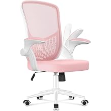 naspaluro ergonomic office chair desk chair with 90   folding armrests unique lumbar support breathable mesh padding for home office study pink
