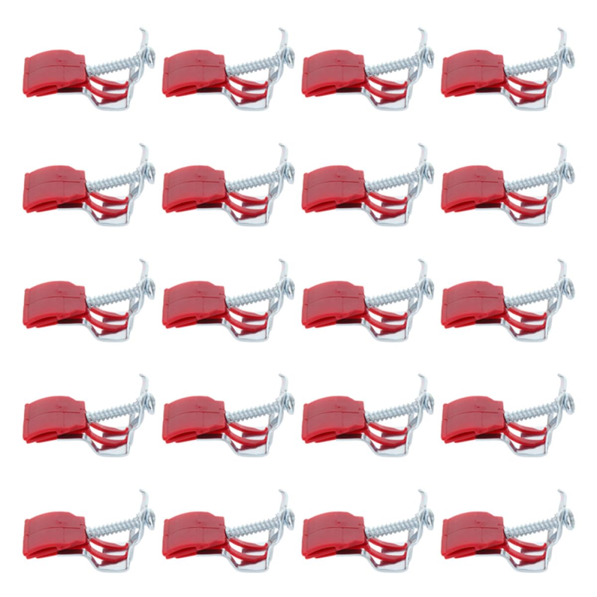 Clip de fixation pour évier de cuisine réglable en plastique et acier 20 pcs