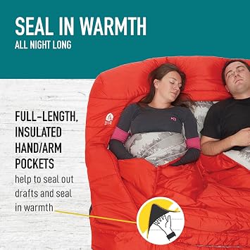 Sierra Designs Frontcountry Bed 20: Zipperless Synthetic 20 Degree Sleeping Bag for Car Camping, Festivals, More. Available as Double Sleeping Bag for Couples