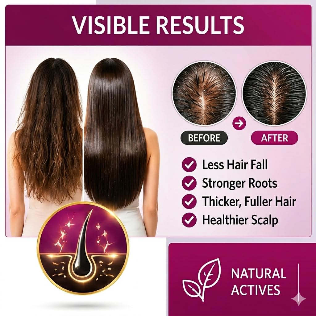 Red Onion Amino Acid Shampoo 500ml – Hair Growth & Hair Loss Care Shampoo, Strengthening & Repair for Damaged, Thinning Hair, Nourishing Scalp, Helps Reduce Breakage, Adds Shine for Men & Women
