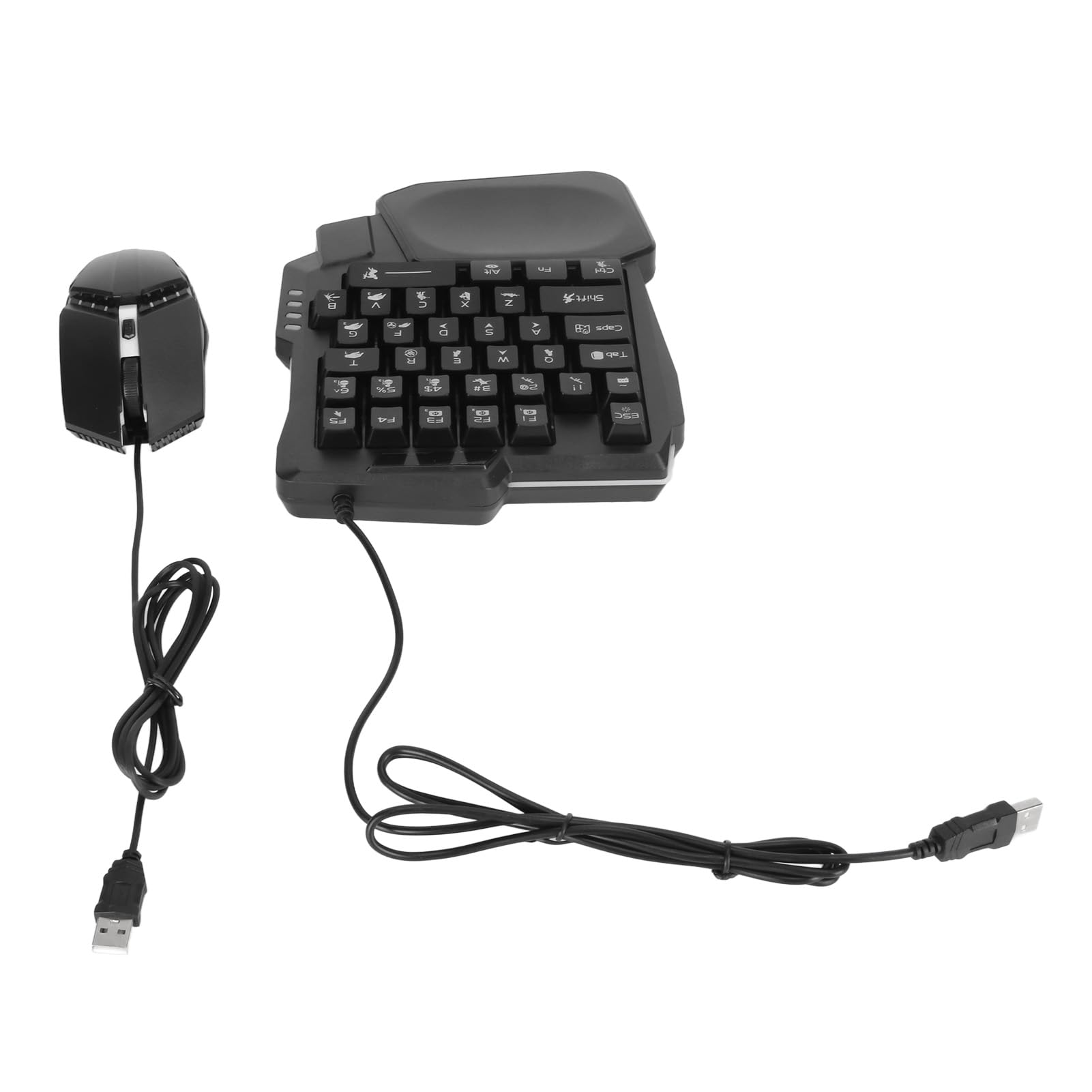 Combo de Medio Teclado y Ratón para Juegos, para Mix Se Teclado Convertidor de Ratón, K13 RGB Retroiluminado Medio Teclado, Ratón G4, Soporte de Teléfono para Android