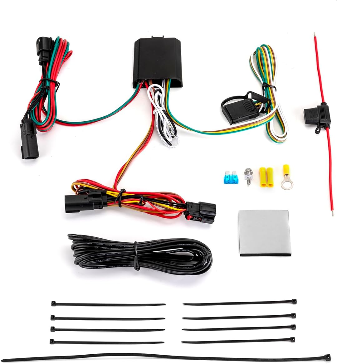 WeiSen 4-Pin Trailer Wiring Harness with Plug & Play Connector for Trailer Taillight & Brake Turn Signal Compatible with Jeep Cherokee 2019-2023