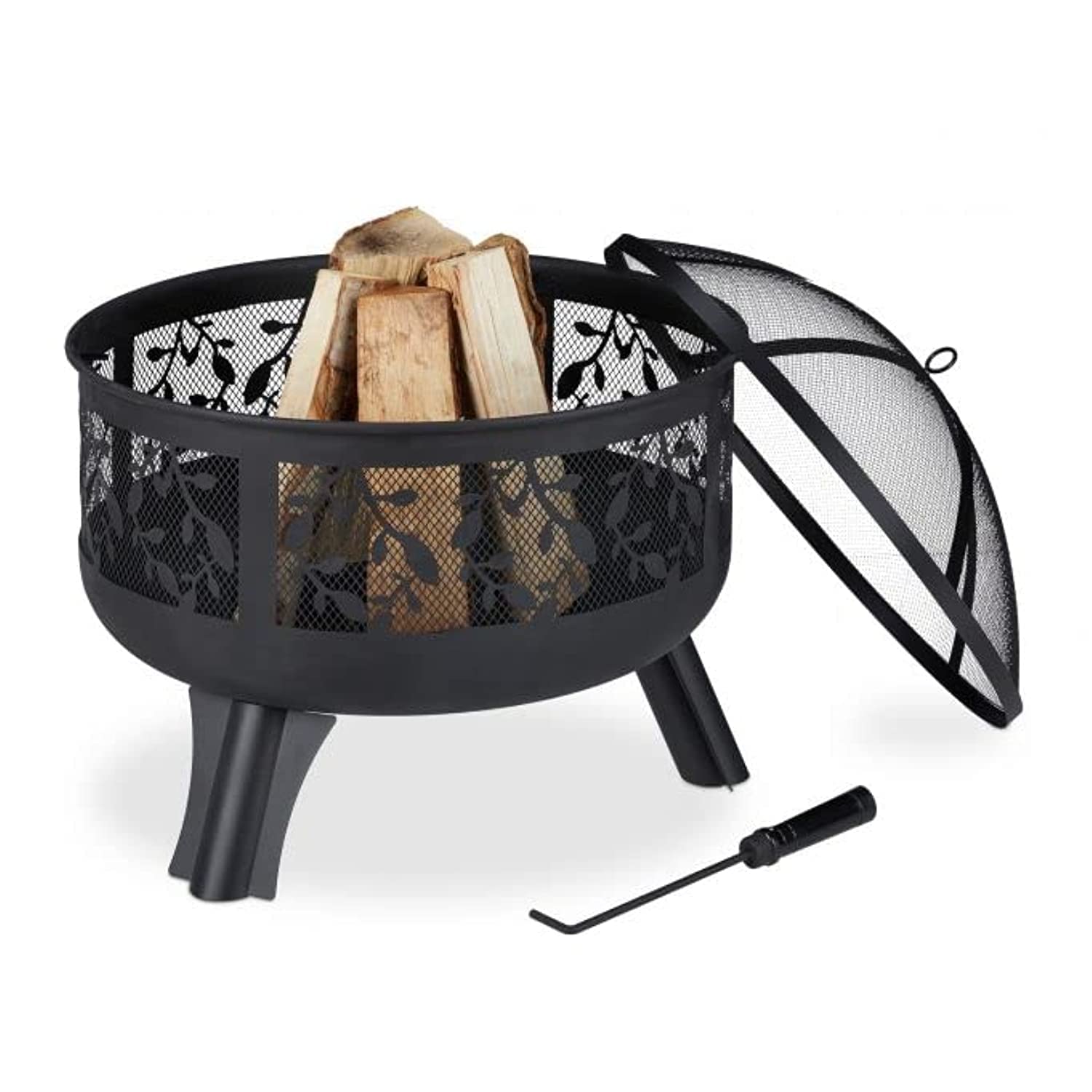 Bad Axe The Wildnerness Firepit -Portable Fire Ring for Outdoor Camping Living Round Wilderness