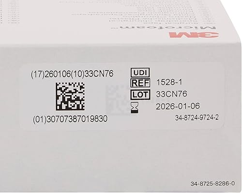 Miniatura 3 de Direct Collection 3M Cinta quirúrgica de microespuma de 1 pulgada x 5 1/2 yardas, caja estirada de 12
