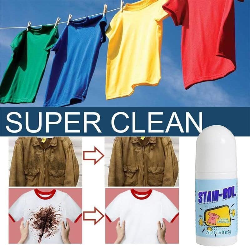 YAVRIXZ Stain Remover Roller-Ball Cleaner Quick Effectively Remove Ideal for Emergency 2