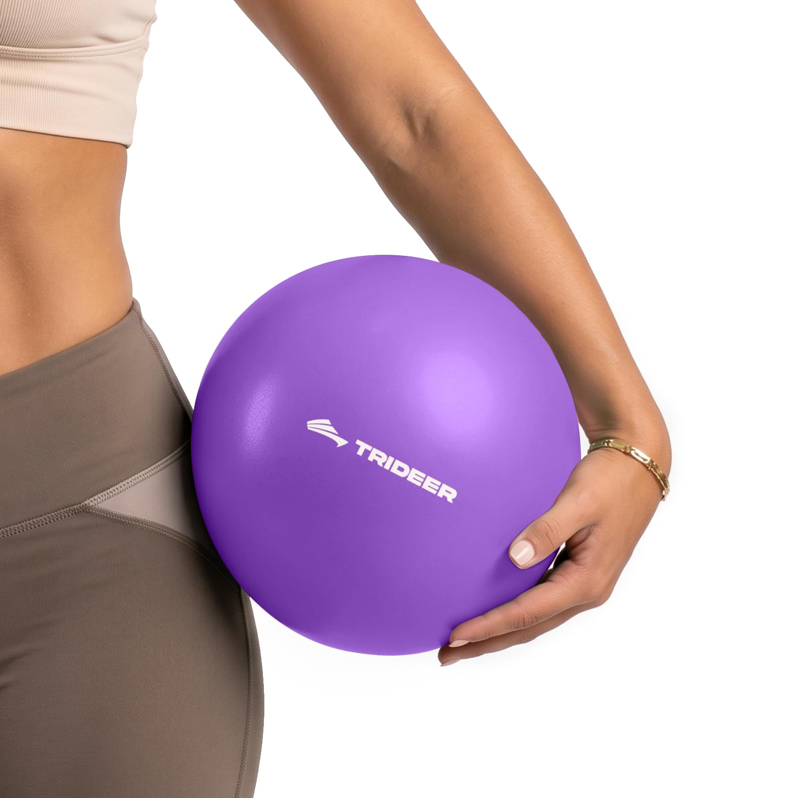 Trideer 9 Inch Pilates Ball with Inflation Straw, Small Exercise Yoga Ball