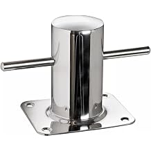 1pc Stainless Steel Mooring Bollard 60mm for SAMSON Post Deck Cleat for Boat Docking Marina Pier Secure Rope Holding Heavy Duty Silver