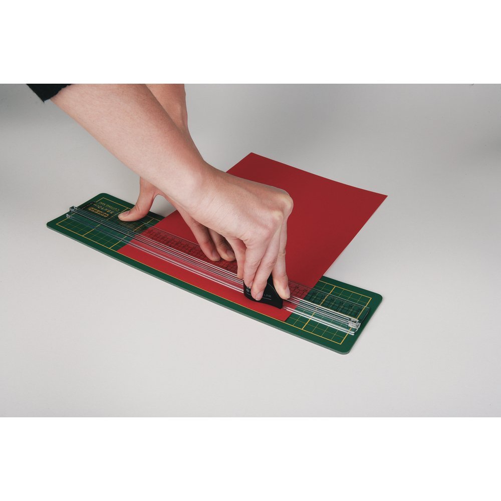 Rayher Maszyna do cięcia papieru z 1 rolką krawiecką, linijka 35 cm, mata 38 x 10 cm, 8935100
