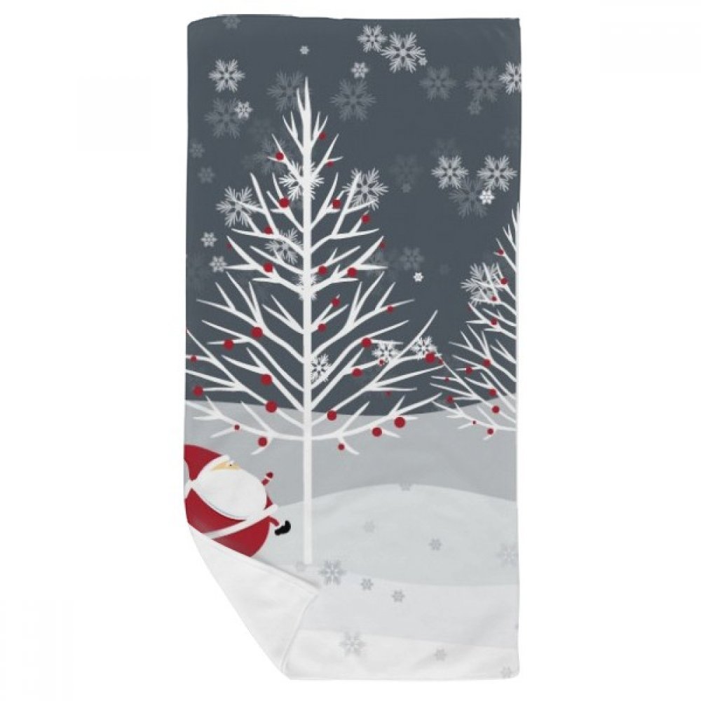 Gant de toilette sapin de Noël pour décorer la salle de bain d'hiver