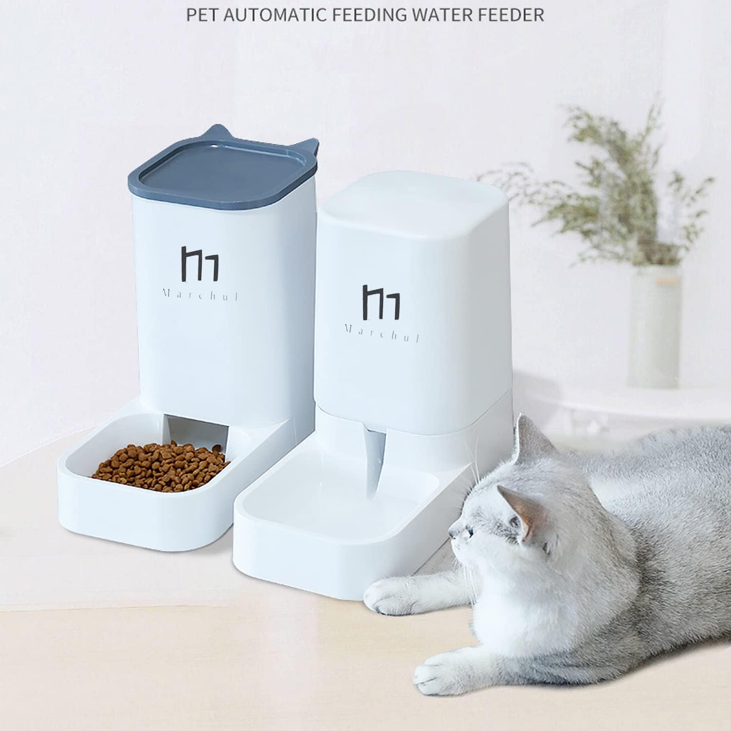 Cat Dog Feeder and Waterer Pet SelfDispensing