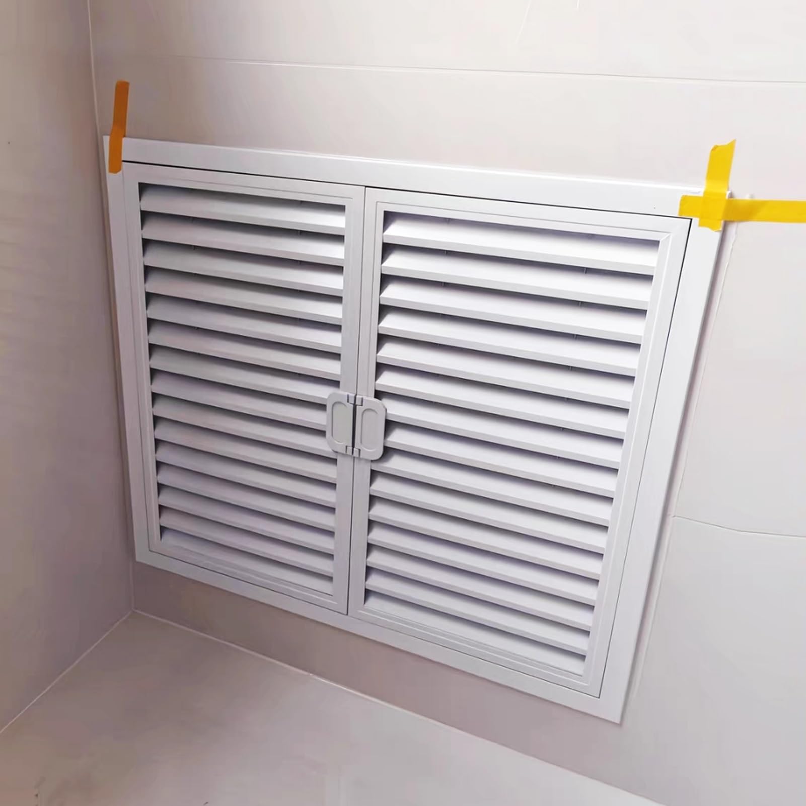 Panel de acceso, puertas de fácil acceso que se pueden pintar, trampilla inspección aluminio puerta acceso barbacoa de pared de cocina de montaje empotrado, puerta revisión blanca(30x20in/76x51cm)
