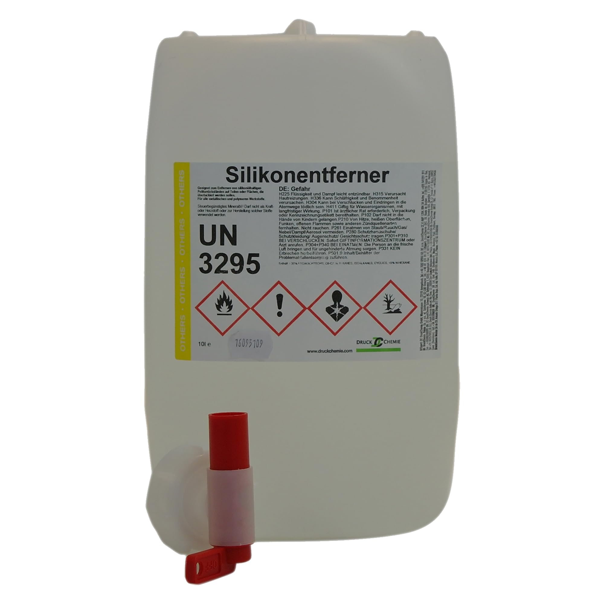 Silikonentferner flüssig 20L mit Auslaufhahn - Reinigungsmittel zum effektiven Entfernen von gehärtetem Silikon und MS-Polymer