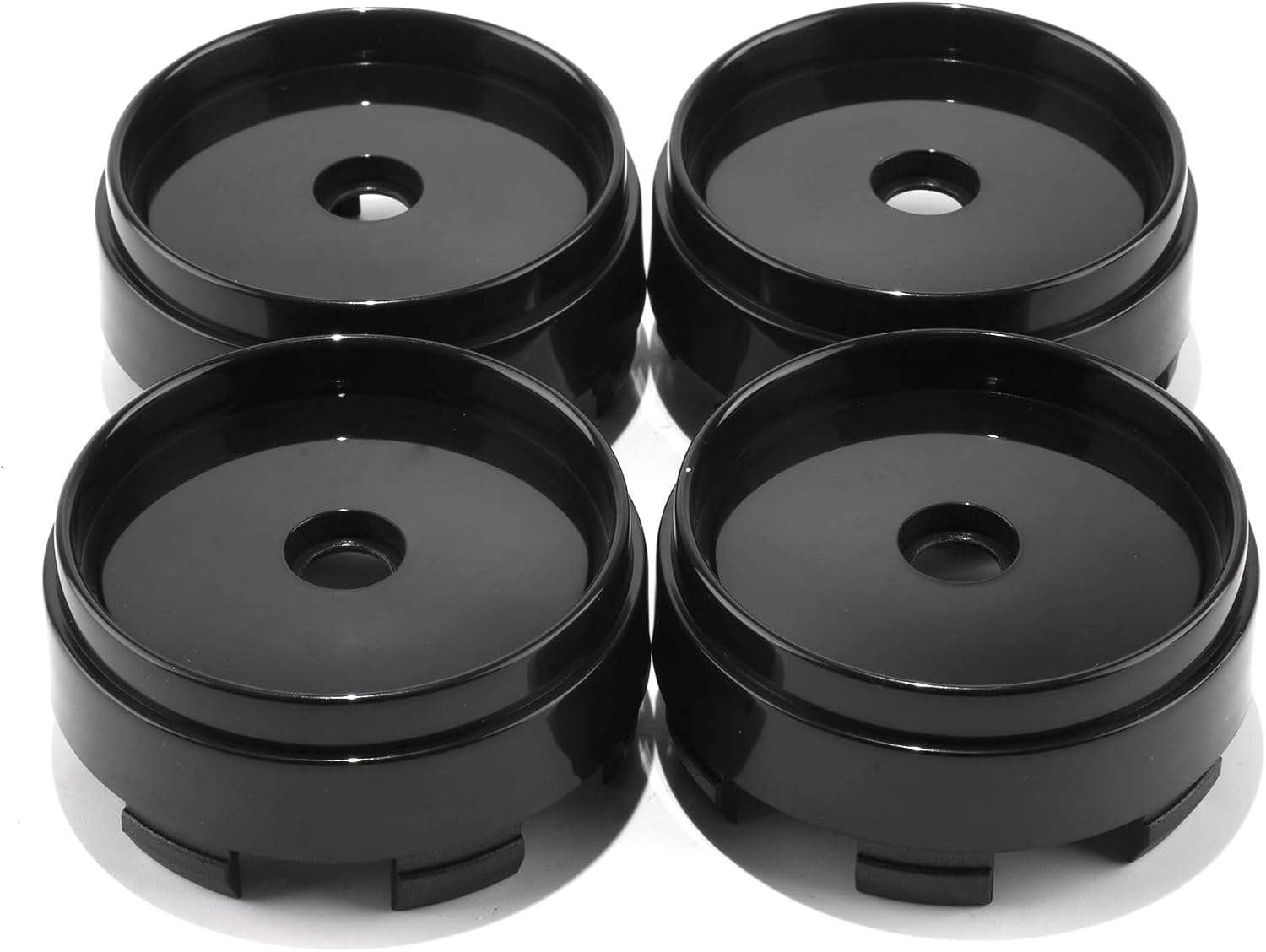 RTrhinoTuning 4 PCS 66.5mm Wheel Center Caps for Wheel Rim Center Cover OD: 2.62"(66.5 mm) ID: 2.48"(63 mm) Black