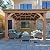 Gazebo with Aluminum Roof by Yardistry Cedar Wood 12' x 12', Perfect Addition for Patio or Garden