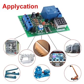 Time Delay Relay Module DC12V with LED Display Trigger OFF Control Multifunction Relay Switch Module