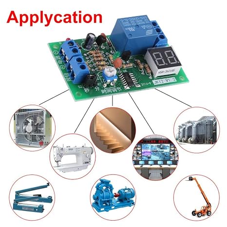 Time Delay Relay Module DC12V with LED Display Trigger OFF Control Multifunction Relay Switch Module